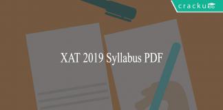 XAT 2019 Syllabus PDF