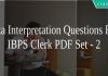 Data Interpretation Questions For IBPS Clerk PDF Set - 2