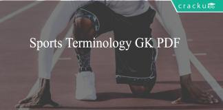 Sports Terminology GK PDF