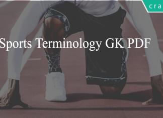 Sports Terminology GK PDF