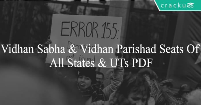 Vidhan Sabha & Vidhan Parishad Seats Of All States & UTs PDF