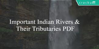 Important Indian Rivers & Their Tributarie