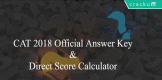 CAT 2018 Official Answer Key