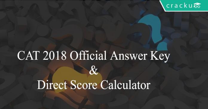 CAT 2018 Official Answer Key