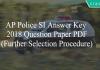 AP Police prelims Answer Key with Questions paper PDF 2018