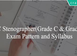 SSC Stenographer syllabus and exam pattern