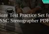 Cloze Test Practice Set for SSC Stenographer PDF