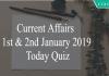 Current Affairs 1st & 2nd January 2019 Today Quiz