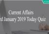 Current Affairs 3rd January 2019 Today Quiz