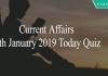 Current Affairs 4th January 2019 Today Quiz