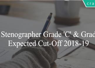 SSC STenographer cut off 2018-19