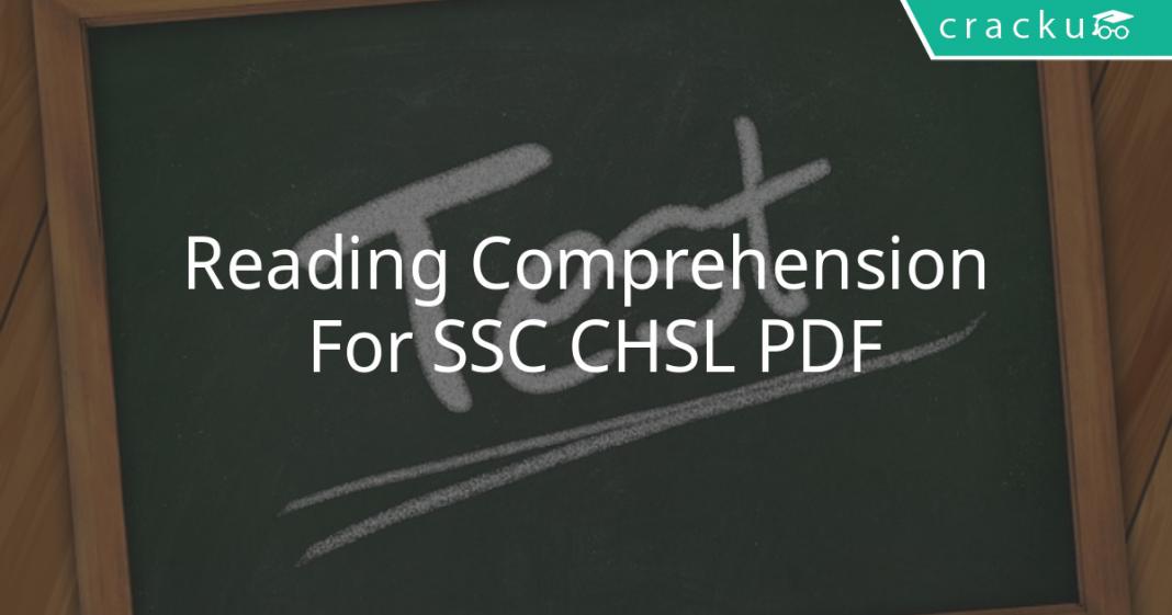 Reading Comprehension For SSC CHSL PDF - Cracku