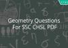 Geometry Questions For SSC CHSL PDF