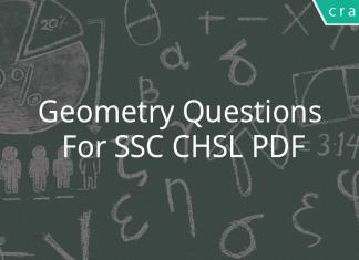 Geometry Questions For SSC CHSL PDF