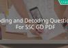 coding and decoding questions for ssc gd pdf