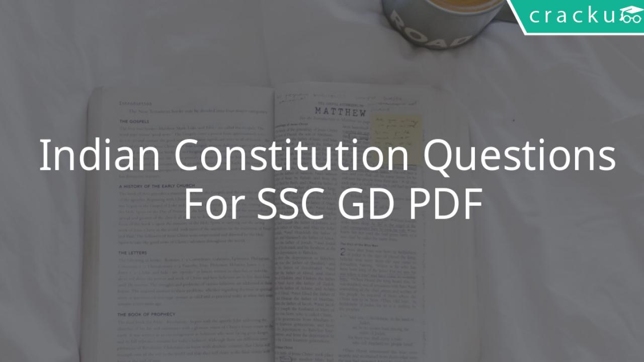 Questions Sur La Constitution