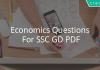 Economics Questions For SSC GD PDF