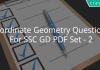 Coordinate Geometry Questions For SSC GD PDF Set - 2