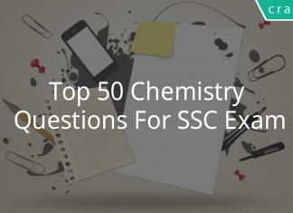 Top 50 Chemistry Questions For SSC Exam