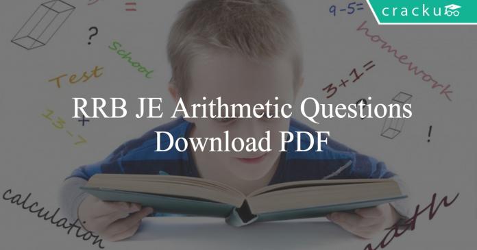 RRB JE Arithmetic Questions PDF