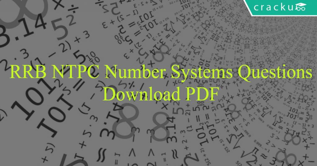 rrb number system questions and answers pdf