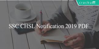 SSC CHSL Notification 2019 PDF
