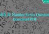 RRB JE Number Series Questions PDF