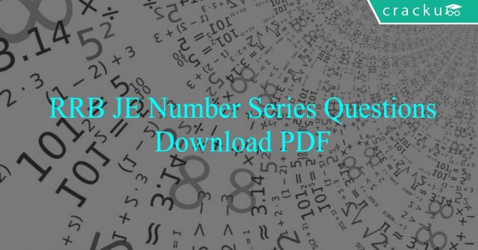 RRB JE Number Series Questions PDF