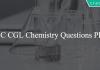 SSC CGL Chemistry Questions PDF