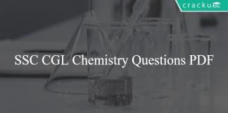 SSC CGL Chemistry Questions PDF
