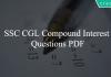SSC CGL Compound Interest Questions PDF