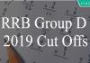 RRB Group D 2018-19 Cut Offs