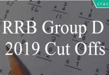 RRB Group D 2018-19 Cut Offs