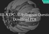 RRB NTPC Syllogism Questions Pdf