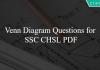 Venn Diagram Questions for SSC CHSL PDF