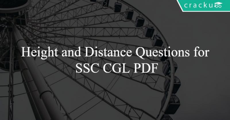 Height and Distance Questions for SSC CGL PDF - Cracku