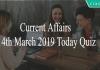 Current Affairs 14th March 2019 Today Quiz