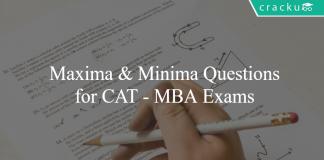 Maxima - Minima Questions for CAT