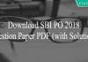SBI PO 2018 Question paper PDF