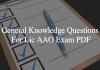 general knowledge questions for lic aao exam pdf