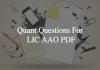 quant questions for lic aao pdf