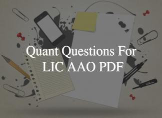 quant questions for lic aao pdf