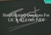 simplification questions for lic aao exam pdf