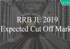 RRB JE 2019 Expected cut off marks