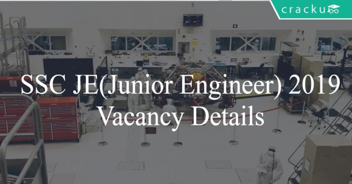 SSC JE vacancy details