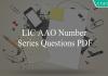 lic aao number series questions pdf