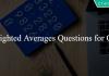 Weighted Averages Questions for CAT