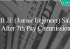 RRB JE salary in hand after 7th pay commission