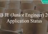 RRB JE 2019 application status