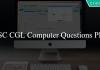 SSC CGL Computer Questions PDF